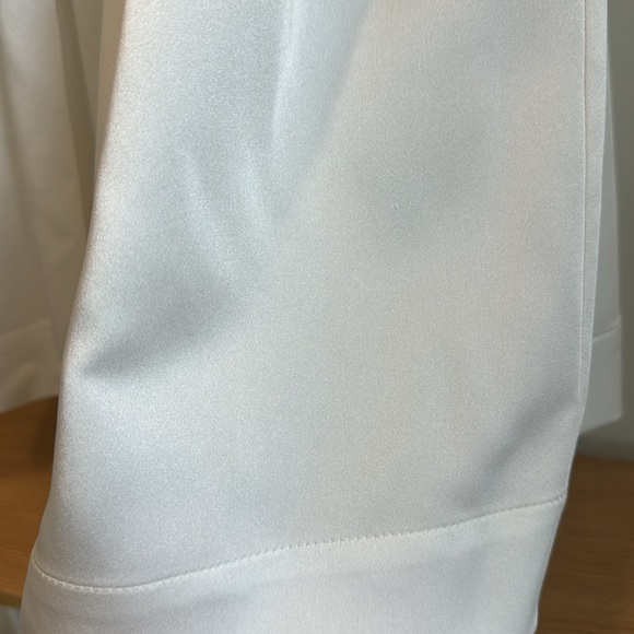 NAZLICEREN Leanne Satin Mini Dress in Lily White Bridal - Picture 9 of 11